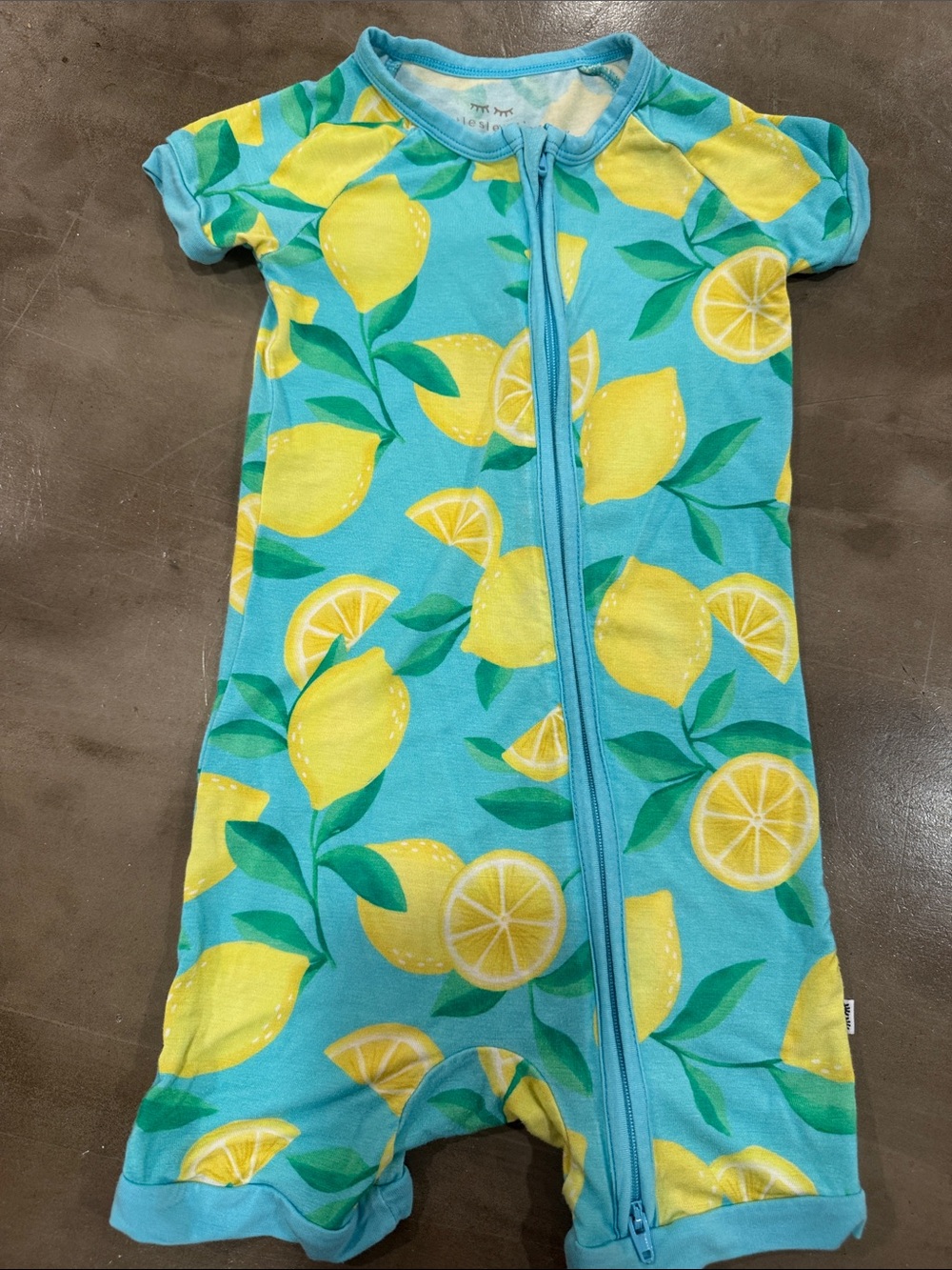 Little Sleepies Aqua Sunny Citrus Short Zippy Pajamas